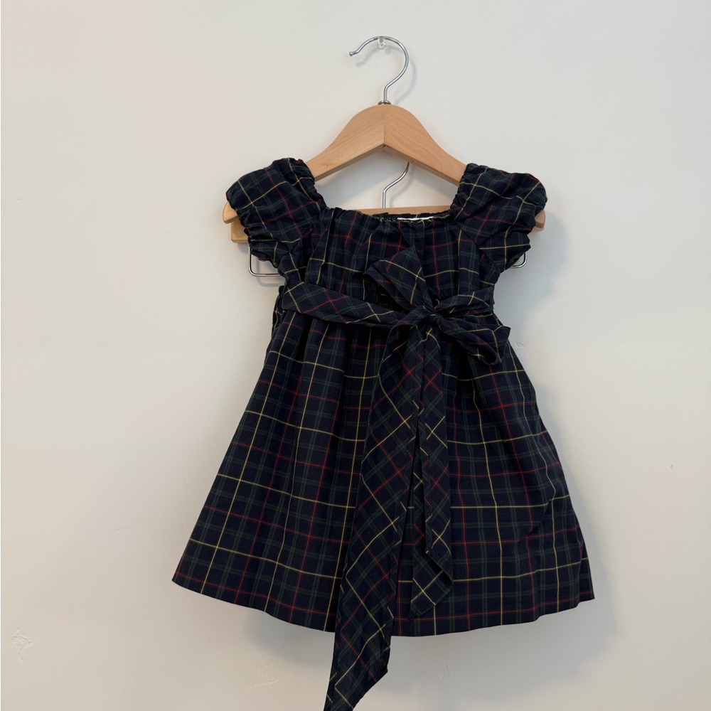 Vintage Ralph Lauren Navy Plaid Dress